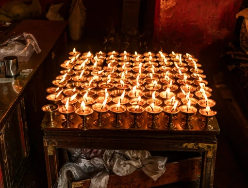 Butter Lamps in Jokhang Monastery
